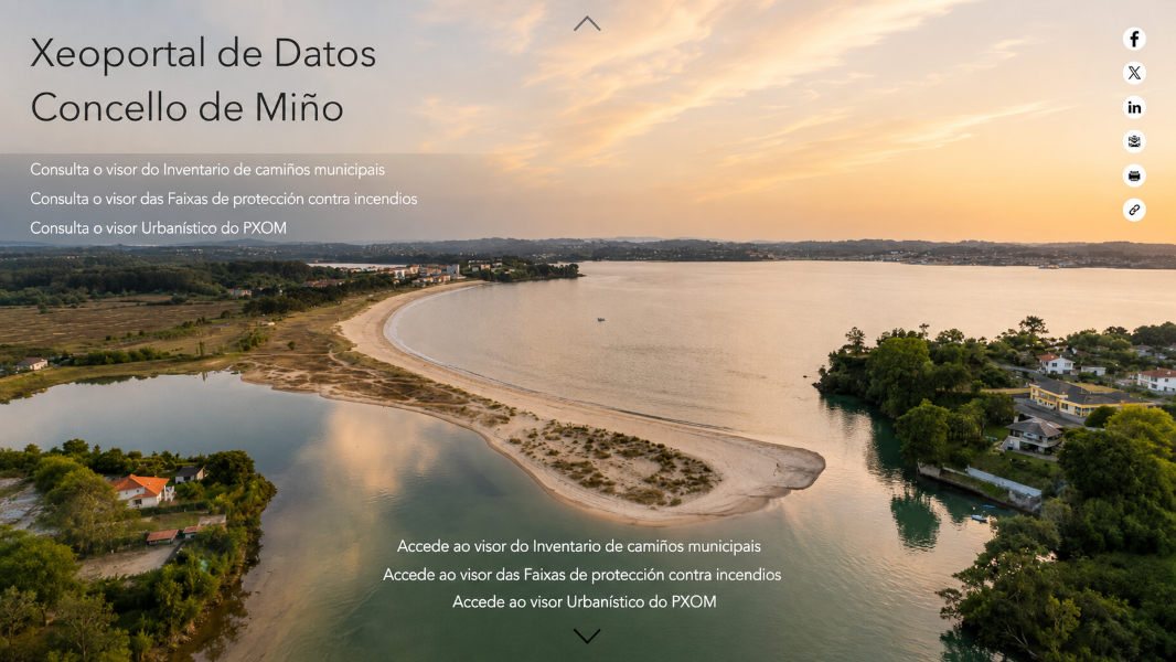 Visor datos GIS concello de miño