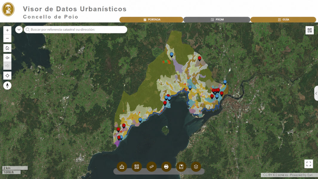 Visor datos GIS poio