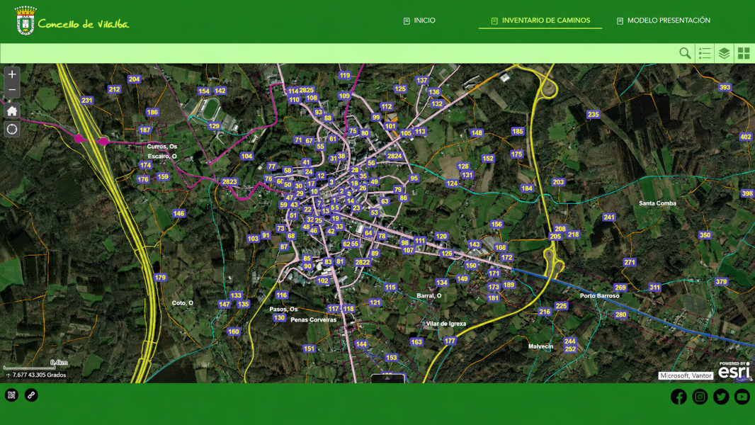 Visor datos GIS villalba